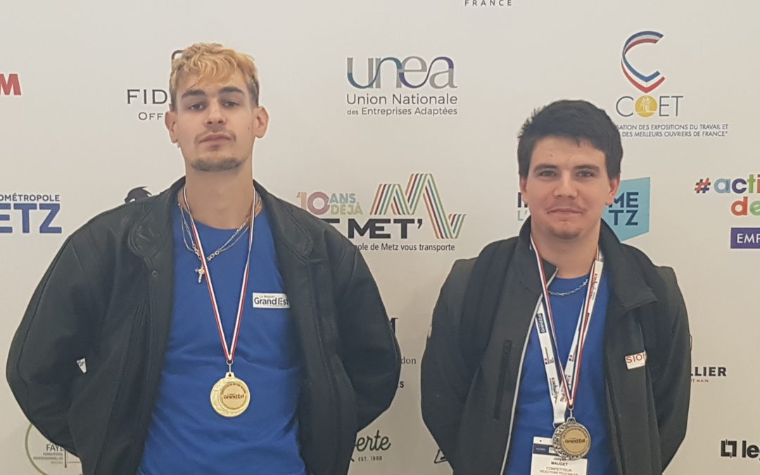 47e compétition Worldskills : A nouveau un podium remporté par deux jeunes diplômés du titre aux sélections régionales du Grand Est